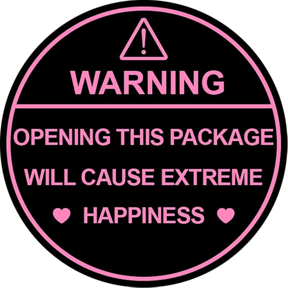 Custom made 60 count warning label stickers